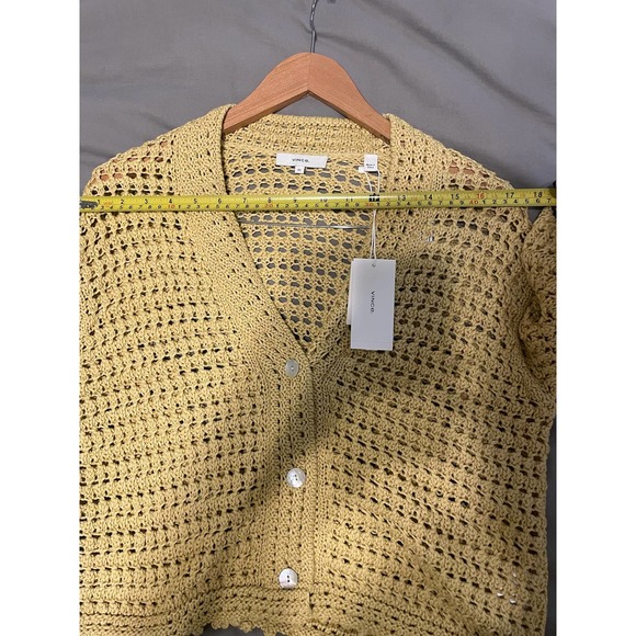 Vince - Women's Crochet Cardigan/ Beige / XS / NWT - Picture 7 of 9
